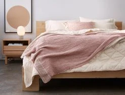 Coyuchi Topanga Matelasse Throw Blanket Home Goods
