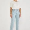 ÉTICA Tyler Seamed Crop Jeans - Sea Breeze
