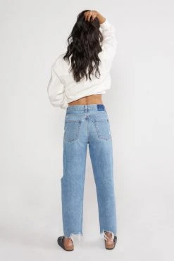 ÉTICA Tyler Vintage Straight Crop Jeans - Sandstorm New Arrivals