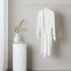 Ettitude Unisex Bamboo Waffle Robe - Cloud