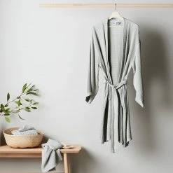 Ettitude Unisex Bamboo Waffle Robe - Sage Best Sellers
