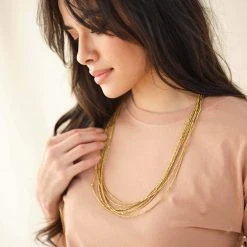 Nisolo Upcycled Tiny Brass Bead Necklace Best Sellers