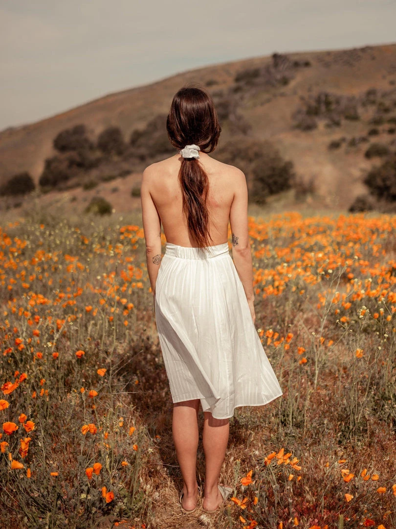 Valani Srey Banana Midi Skirt - Cloud Dancer 5 Valani Srey Banana Midi Skirt - Cloud Dancer