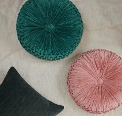 Casa Amarosa Velvet Round Throw Pillow Home Goods