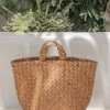 Village Thrive Amber Woven Seagrass Tote Bag Accessories
