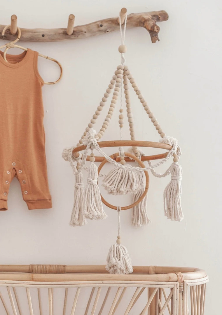 Village Thrive Beaded Baby Mobile Home Goods 3 Village Thrive Beaded Baby Mobile Home Goods