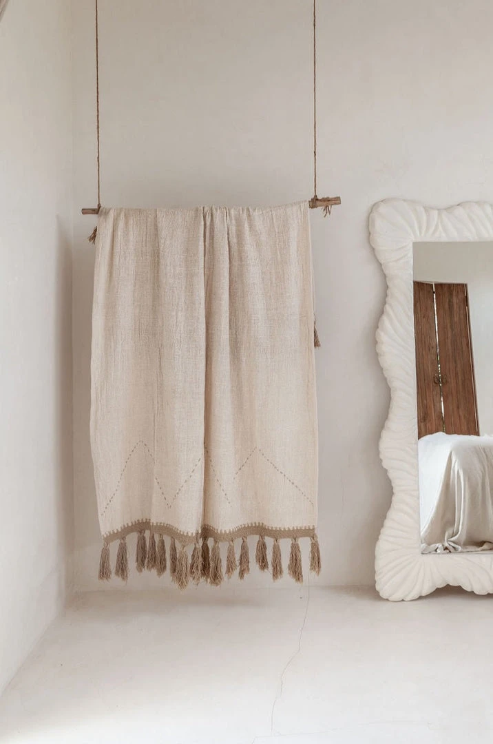 Village Thrive Gold Motif Throw Blanket 3 Village Thrive Gold Motif Throw Blanket