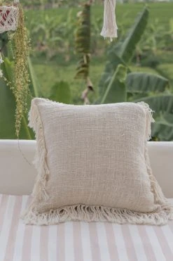 Village Thrive Home Goods Tassel Fringe Throw Pillow Cover