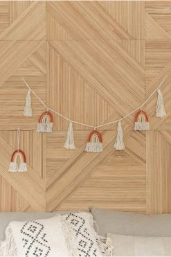 Village Thrive Home Goods Rainbow Macrame Garland