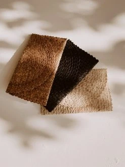 Village Thrive Accessories Rattan Clutch Bag