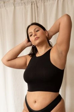 Mary Young Wallace Bamboo Crop Top New Arrivals