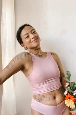 Mary Young Wallace Bamboo Crop Top New Arrivals