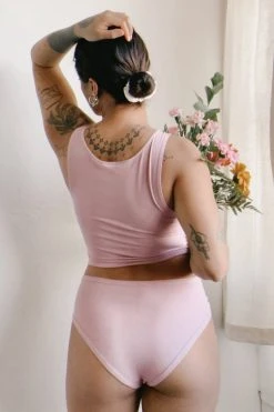 Mary Young Wallace Bamboo Crop Top New Arrivals