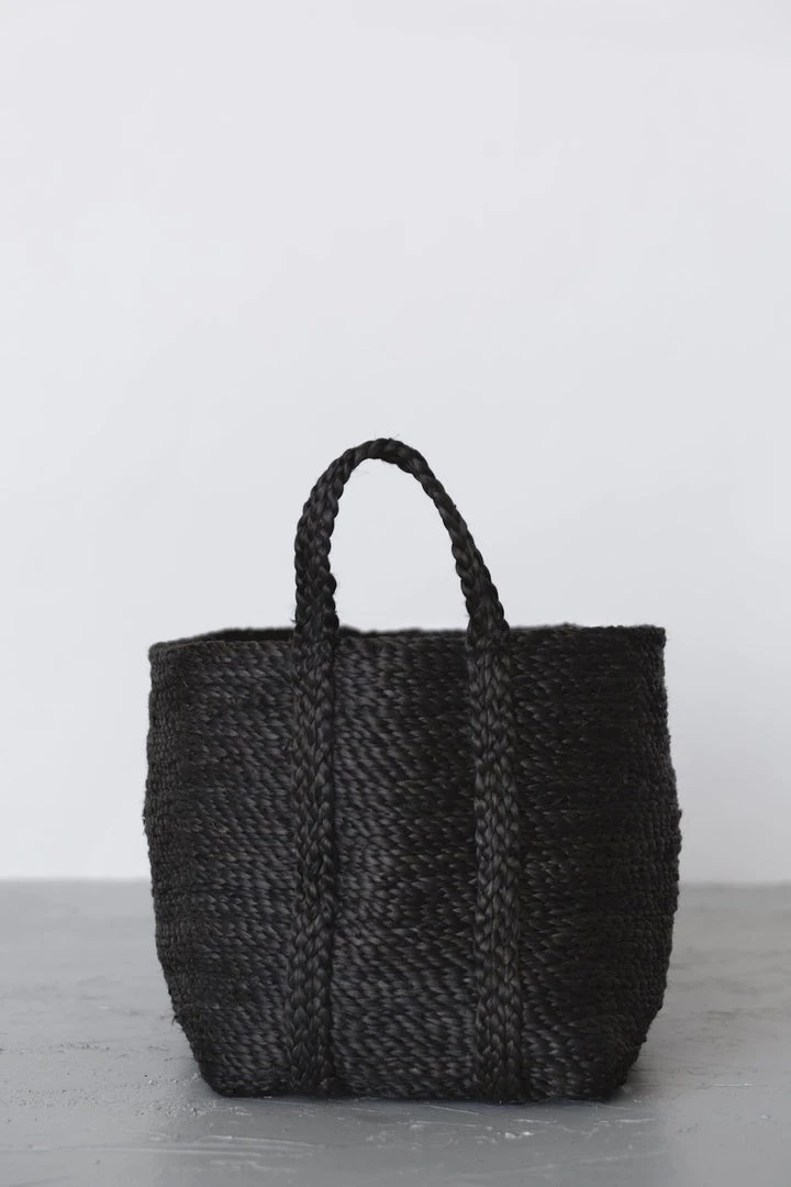 Will & Atlas Large Jute Basket - Charcoal 5 Will & Atlas Large Jute Basket - Charcoal