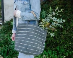 Will & Atlas Accessories Marin Jute Shopper - Slate