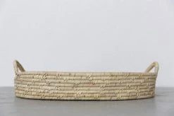 Will & Atlas Palm Leaf Large Woven Tray