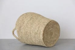 Will & Atlas Palm Leaf Laundry Basket - Round