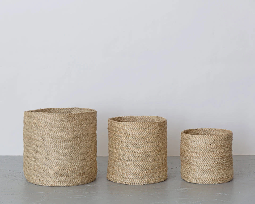 Will & Atlas Round Jute Baskets 3 Will & Atlas Round Jute Baskets