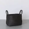 Will & Atlas Home Goods Small Jute Basket - Charcoal 2 Will & Atlas Home Goods Small Jute Basket - Charcoal