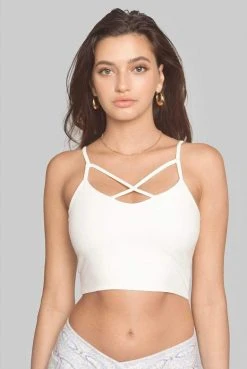 Wolven Crisscross Four-Way Recycled Top - Aquarius 12 Wolven Crisscross Four-Way Recycled Top - Aquarius