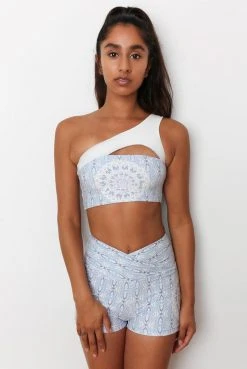 Wolven Reversible One Shoulder Recycled Top - Aquarius Activewear + Athleisure 14 Wolven Reversible One Shoulder Recycled Top - Aquarius Activewear + Athleisure