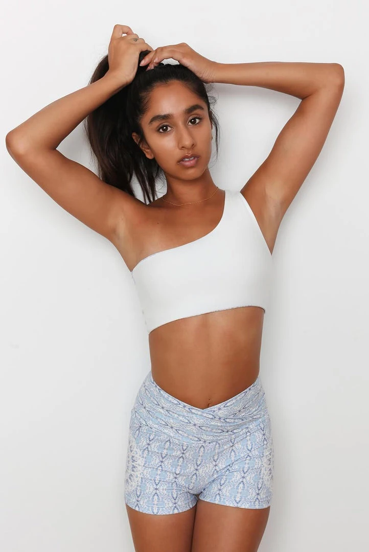 Wolven Reversible One Shoulder Recycled Top - Aquarius Activewear + Athleisure 11 Wolven Reversible One Shoulder Recycled Top - Aquarius Activewear + Athleisure