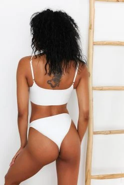 Wolven Reversible French Cut Recycled Bikini Bottom - Aquarius