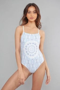 Wolven Reversible Recycled One Piece Swimsuit - Aquarius