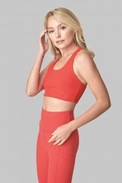 Wolven Recycled Yoga Top - Cayenne Activewear + Athleisure