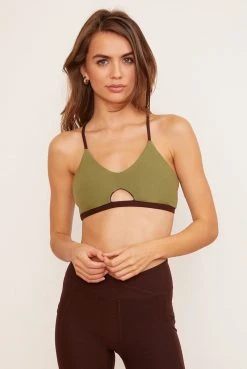 Wolven Reversible Crisscross Recycled Bra - Chai Activewear + Athleisure