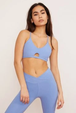 Wolven Reversible Crisscross Recycled Bra - Juniper