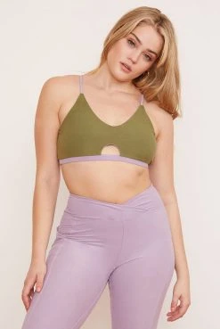 Wolven Activewear + Athleisure Reversible Crisscross Recycled Bra - Lavender 10 Wolven Activewear + Athleisure Reversible Crisscross Recycled Bra - Lavender
