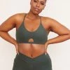 Wolven Activewear + Athleisure Reversible Crisscross Recycled Bra - Thyme 1 Wolven Activewear + Athleisure Reversible Crisscross Recycled Bra - Thyme