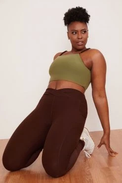 Wolven Reversible Crisscross Four-Way Recycled Top - Chai Activewear + Athleisure 20 Wolven Reversible Crisscross Four-Way Recycled Top - Chai Activewear + Athleisure