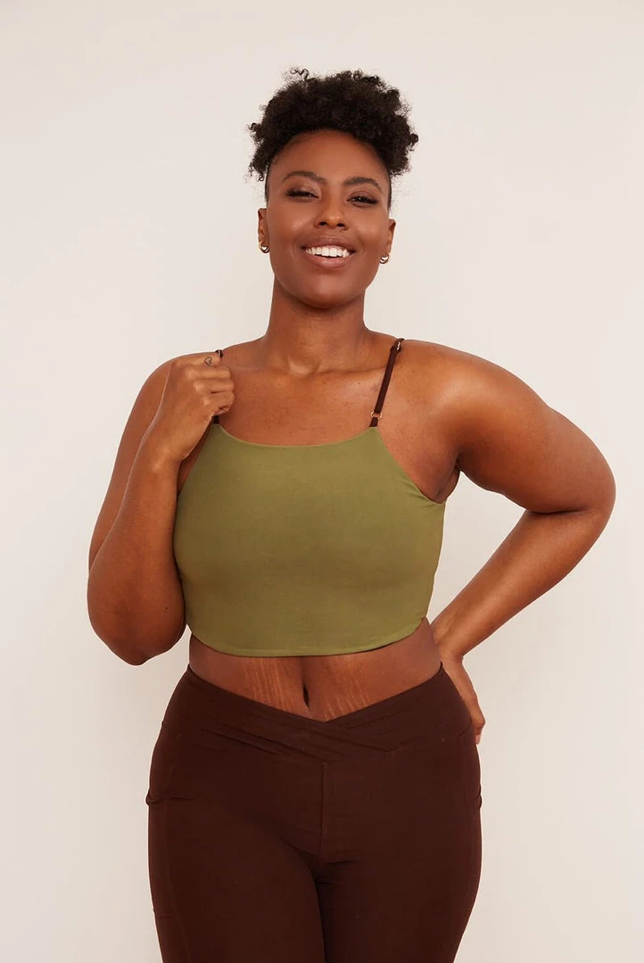 Wolven Reversible Crisscross Four-Way Recycled Top - Chai Activewear + Athleisure 4 Wolven Reversible Crisscross Four-Way Recycled Top - Chai Activewear + Athleisure