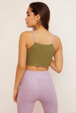 Wolven Reversible Crisscross Four-Way Recycled Top - Lavender