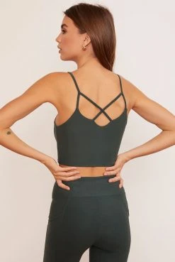 Wolven Reversible Crisscross Four-Way Recycled Top - Thyme