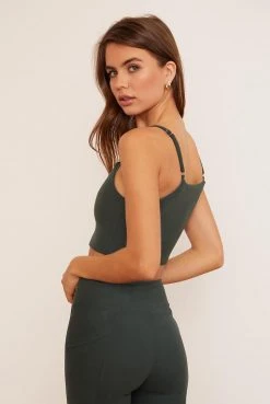 Wolven Reversible Crisscross Four-Way Recycled Top - Thyme