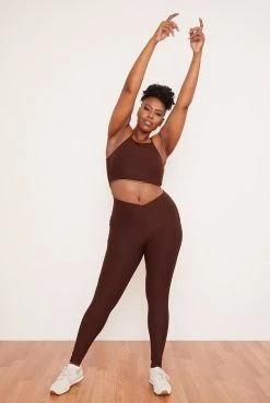Wolven Recycled Crossover Pocket Legging - Chai Activewear + Athleisure