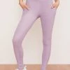 Wolven Recycled Crossover Pocket Legging - Lavender
