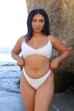 Wolven Reversible Ruched Recycled Swimsuit Top - Harmony