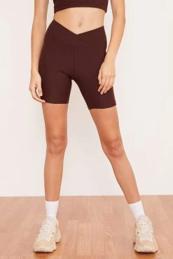 Wolven Recycled Midi Bike Short - Chai 9 Wolven Recycled Midi Bike Short - Chai