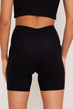 Wolven Recycled Midi Bike Short - Onyx