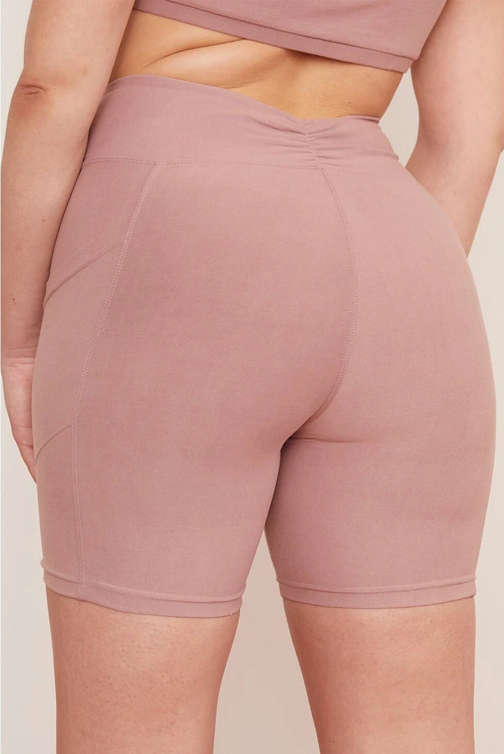 Wolven Recycled Midi Bike Short - Salt 6 Wolven Recycled Midi Bike Short - Salt