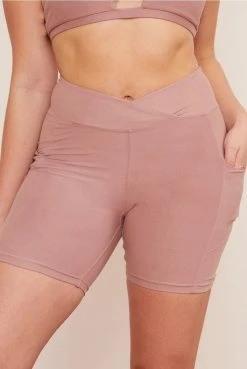 Wolven Recycled Midi Bike Short - Salt