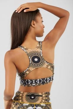 Wolven Recycled Racerback Yoga Bra - Noor