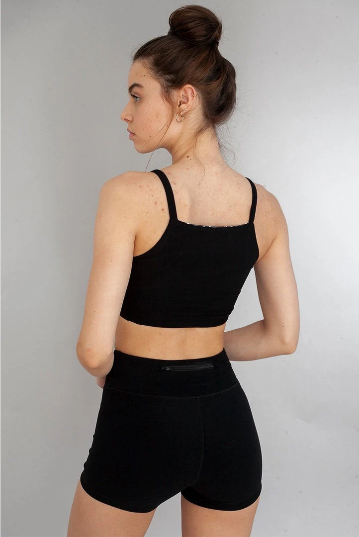 Wolven Recycled High-Waisted Short - Onyx 4 Wolven Recycled High-Waisted Short - Onyx