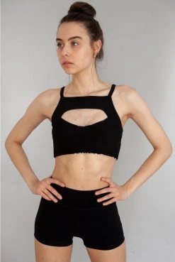 Wolven Recycled High-Waisted Short - Onyx