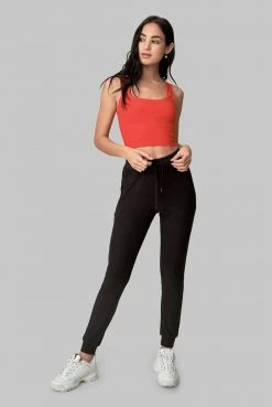 Wolven Activewear + Athleisure Recycled Jogger - Onyx