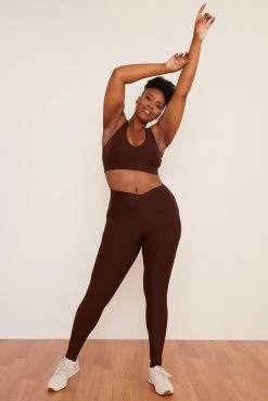 Wolven Recycled Racerback Bra - Chai Activewear + Athleisure